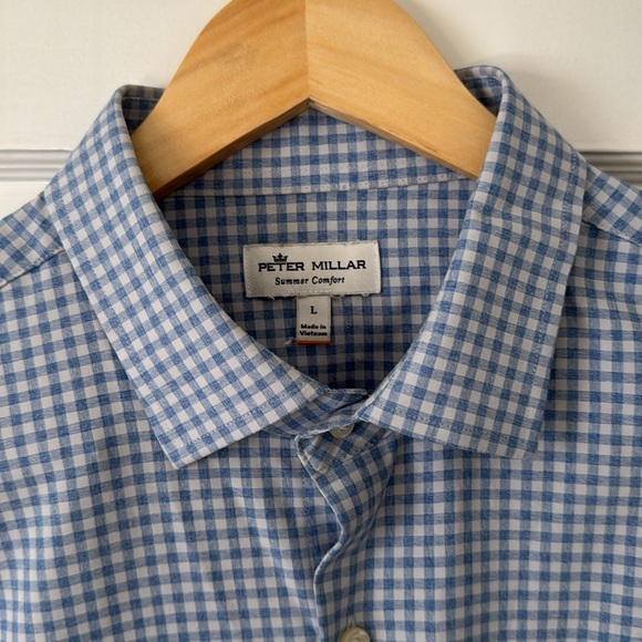 Murray Performance Poplin Sport Shirt Peter Millar - Picture 4 of 6